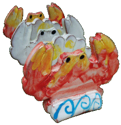 Crab and shell toastrack